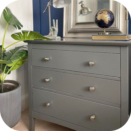 KNURLED INDUSTRIAL GREY HARDWARE GUNMETAL KNURLED PullS Plank Hardware