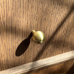 Plank Hardware HALLEY Ball Cabinet Knob - Brass