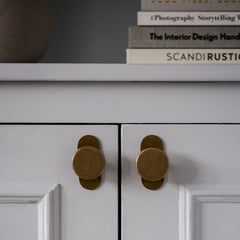 Plank Hardware HUDSON Shaker Cabinet Knob - Aged Brass