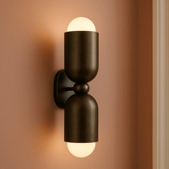 Plank Hardware JENSEN Double Wall Sconce - Antique Brass