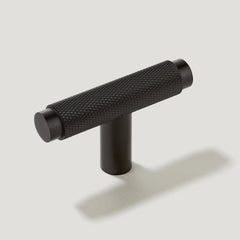 Plank Hardware KEPLER Knurled Single T Pull - Black