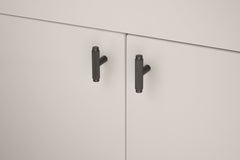 Plank Hardware KEPLER Knurled Single T Pull - Black