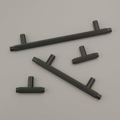 Plank Hardware KEPLER Knurled Single T Pull - Black