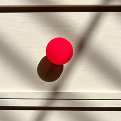 Plank Hardware LOVELL Circular Cabinet Knob - Red