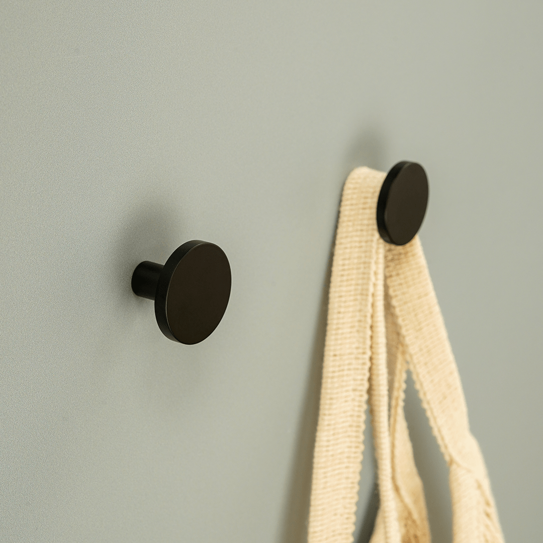 Matte Black Circular Wall Hook Black Kitchen Hooks Plank Hardware