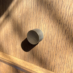Plank Hardware SWIFT Swirled Cabinet Knob - Antique Brass