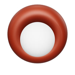 Plank Hardware NOVI Doughnut Wall Light   Red Rust