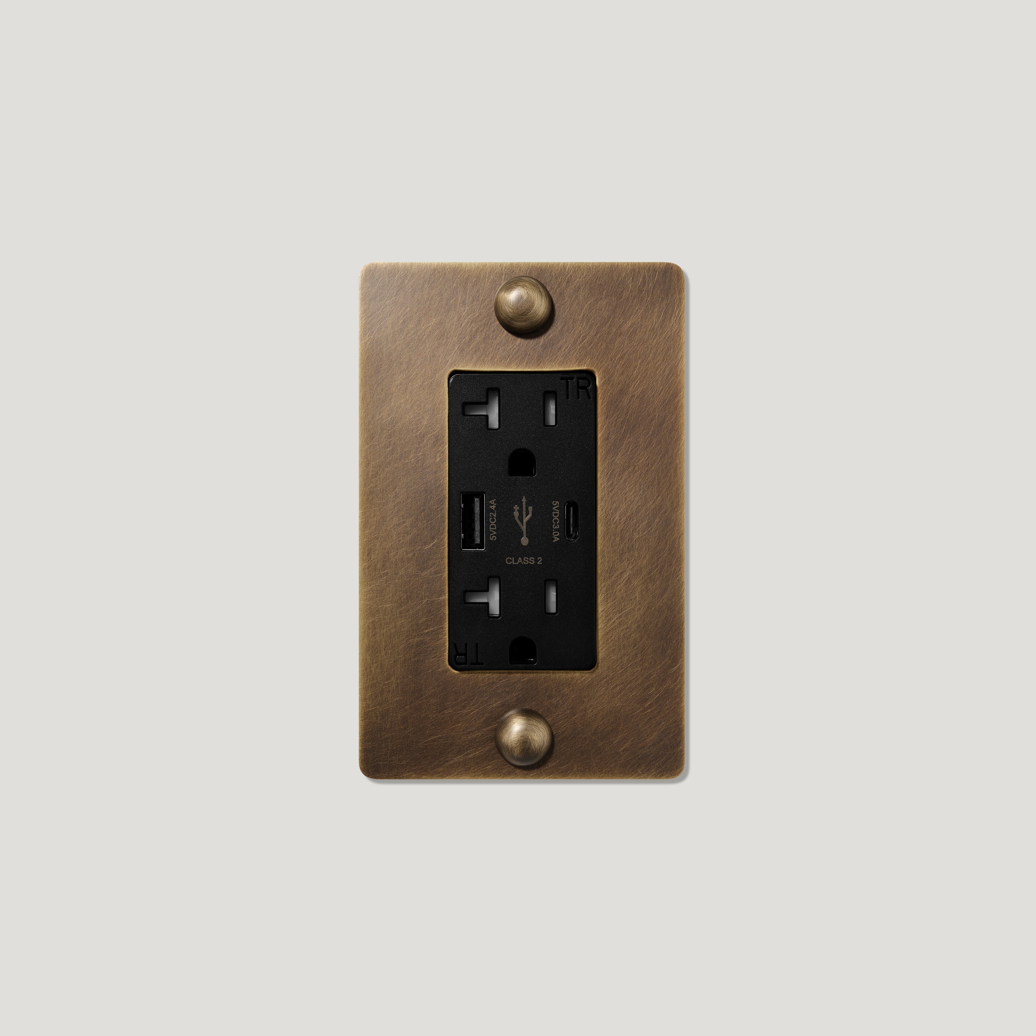 Antique Brass Power Outlets