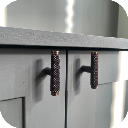 Plank Hardware: Antique Brass Hardware Knurled Texture