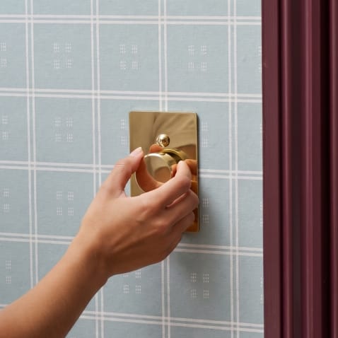 Plank Hardware JASPER 1G Dimmer Light Switch - Unlacquered Brass