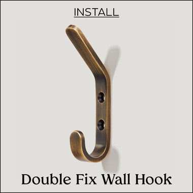 Plank Hardware Double Fix Wall Hook Installation Guide