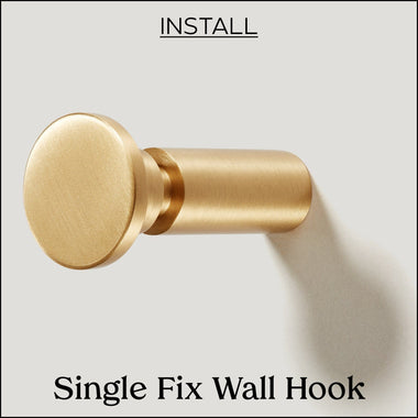 Plank Hardware Single Fix Wall Hook Installation Guide 1