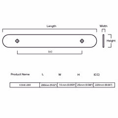 ALVA Tubular D Bar Pull - Brass