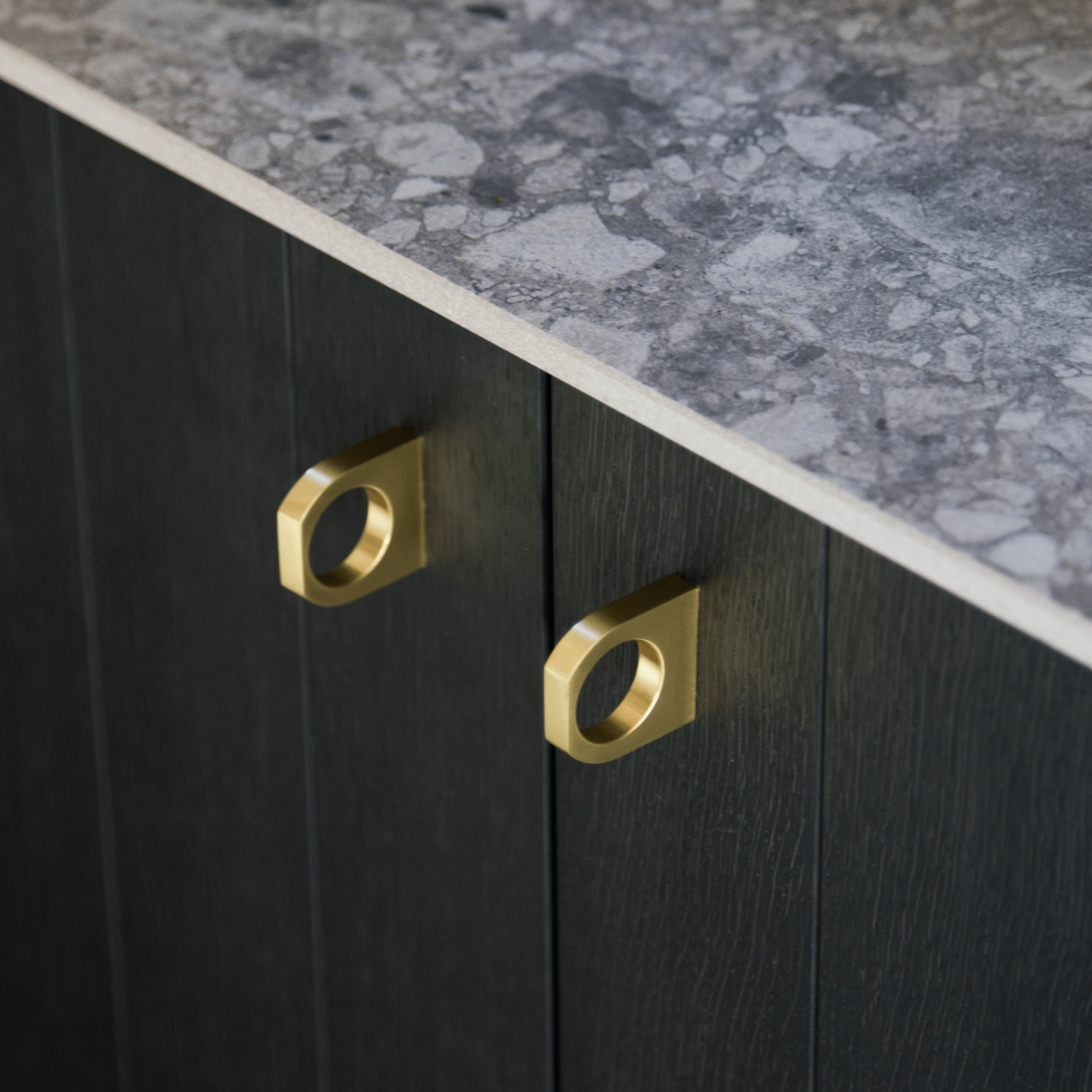 Brass Cabinet Ring Pull | Small Brass Cabinet Pulls – Plank Hardware