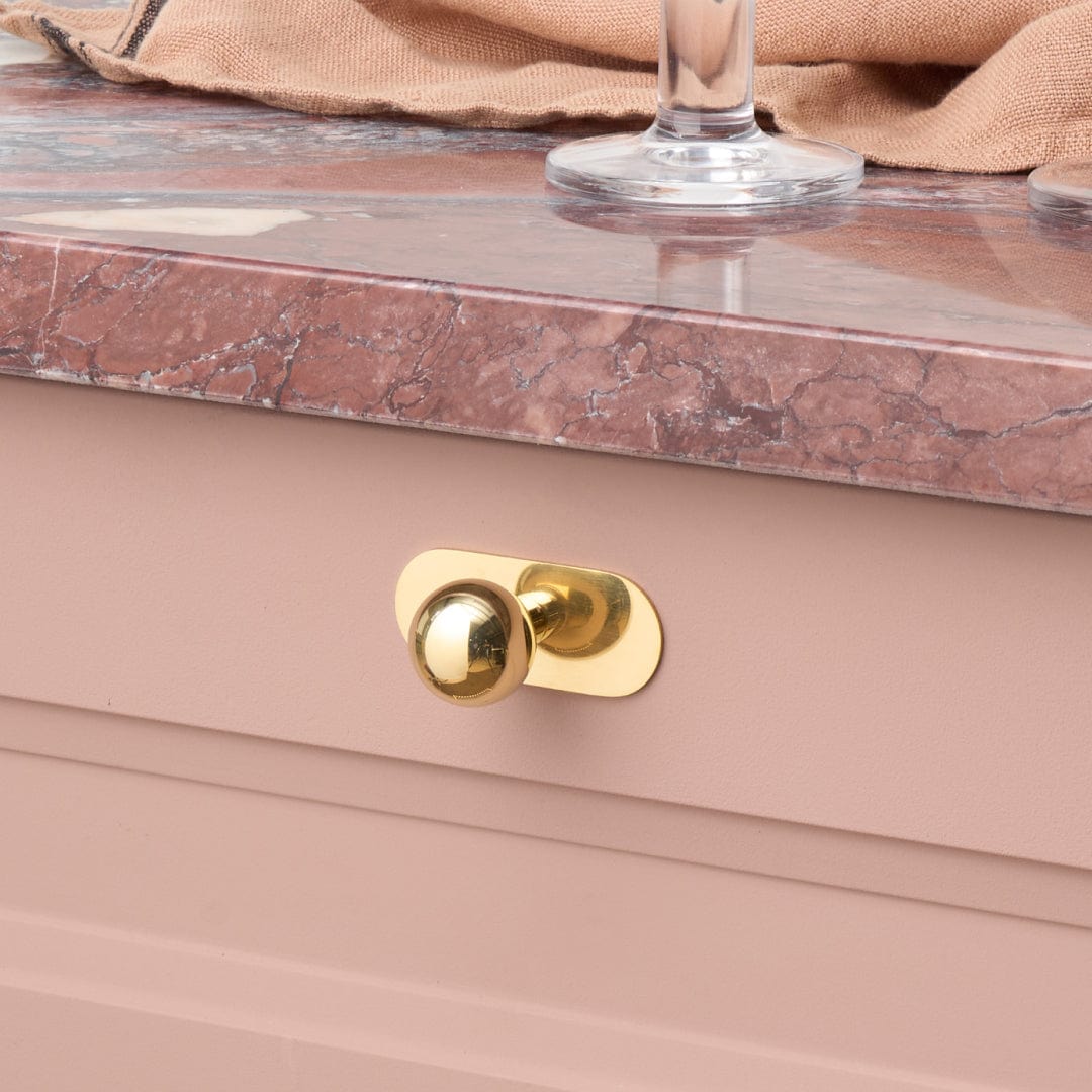 Plank Hardware 1" BOBBIN 25mm Knob - Unlacquered Brass