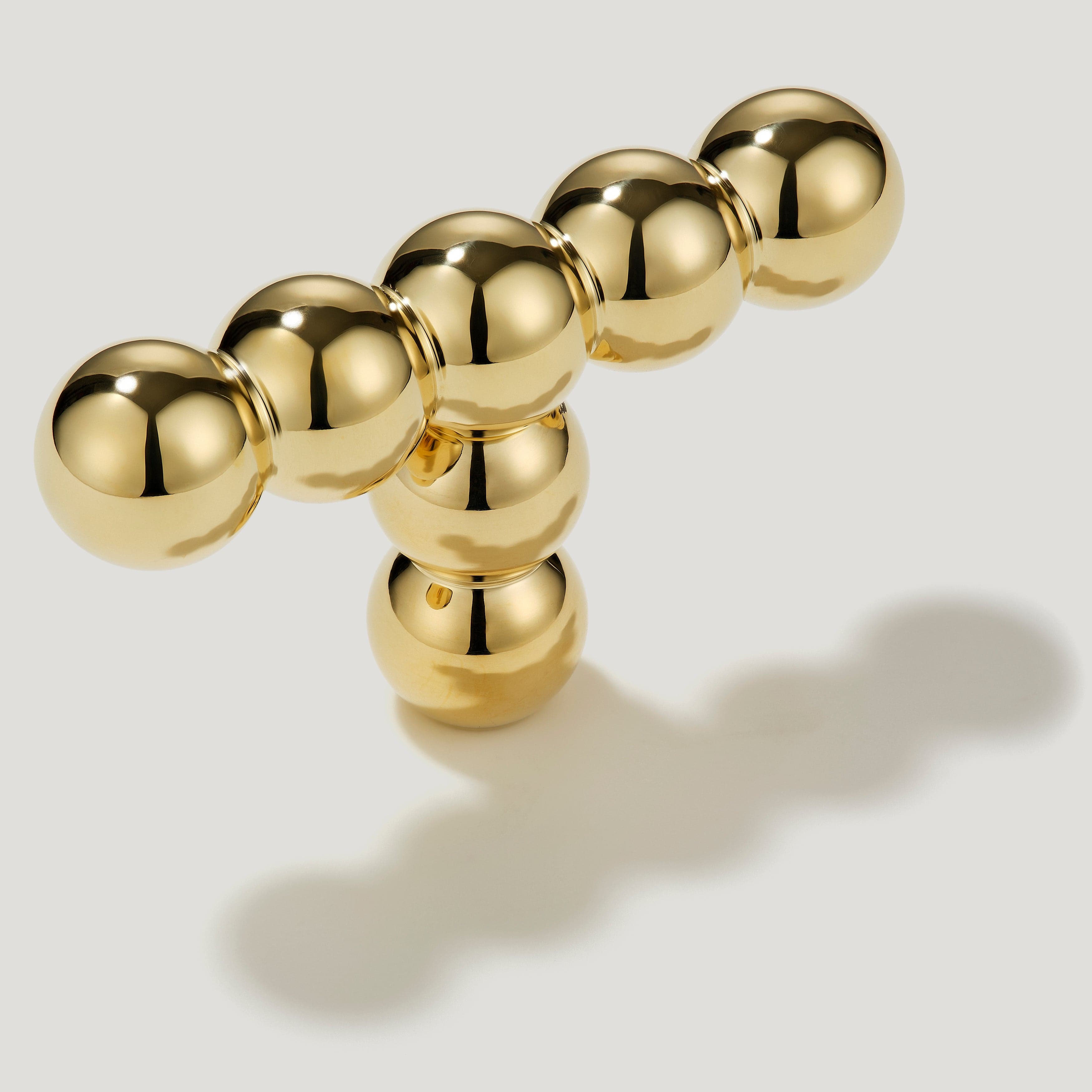 Plank Hardware 2.36" BOBBIN 60mm Single T Pull - Unlacquered Brass