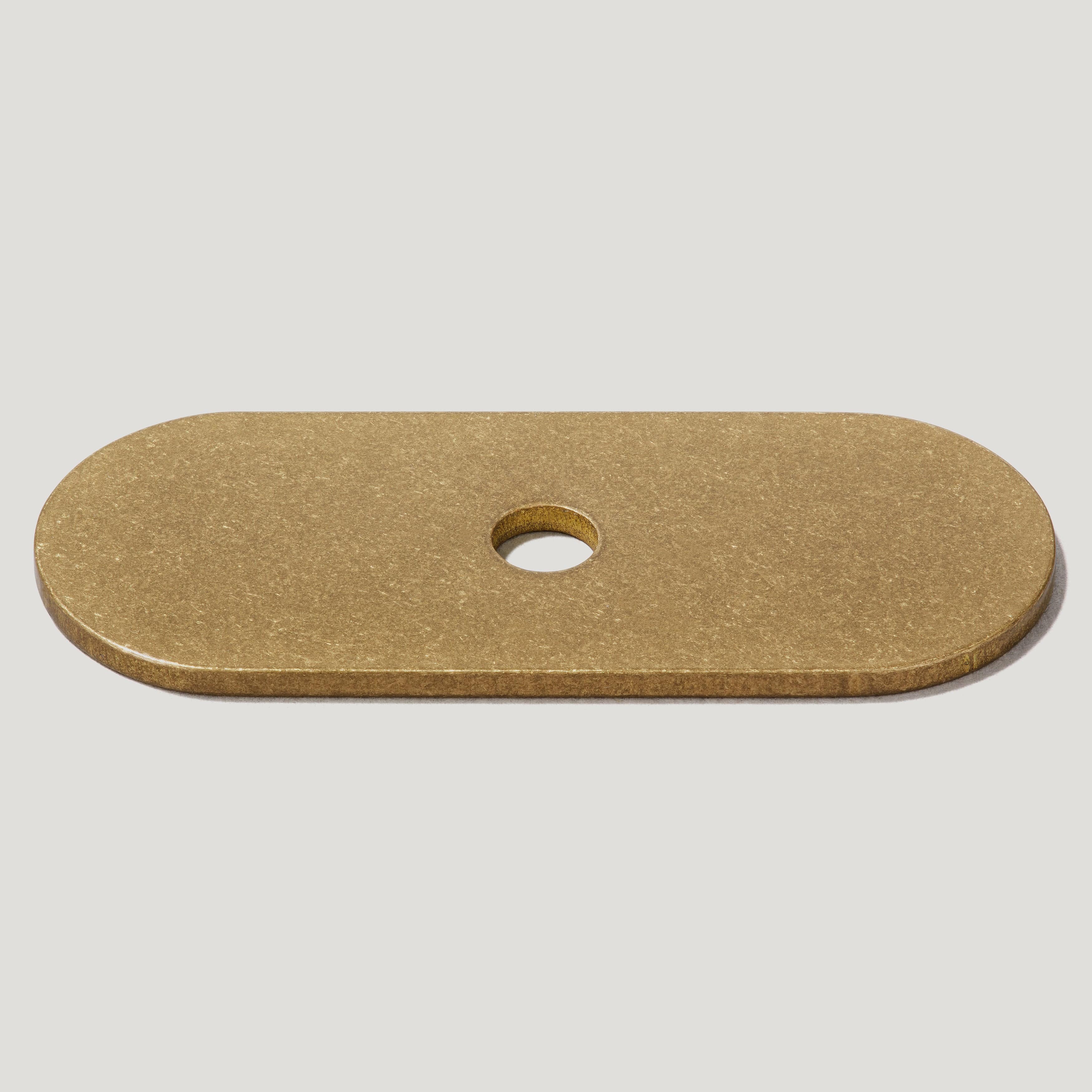 Plank Hardware 2.36" COHEN Knob Backplate - Aged Brass