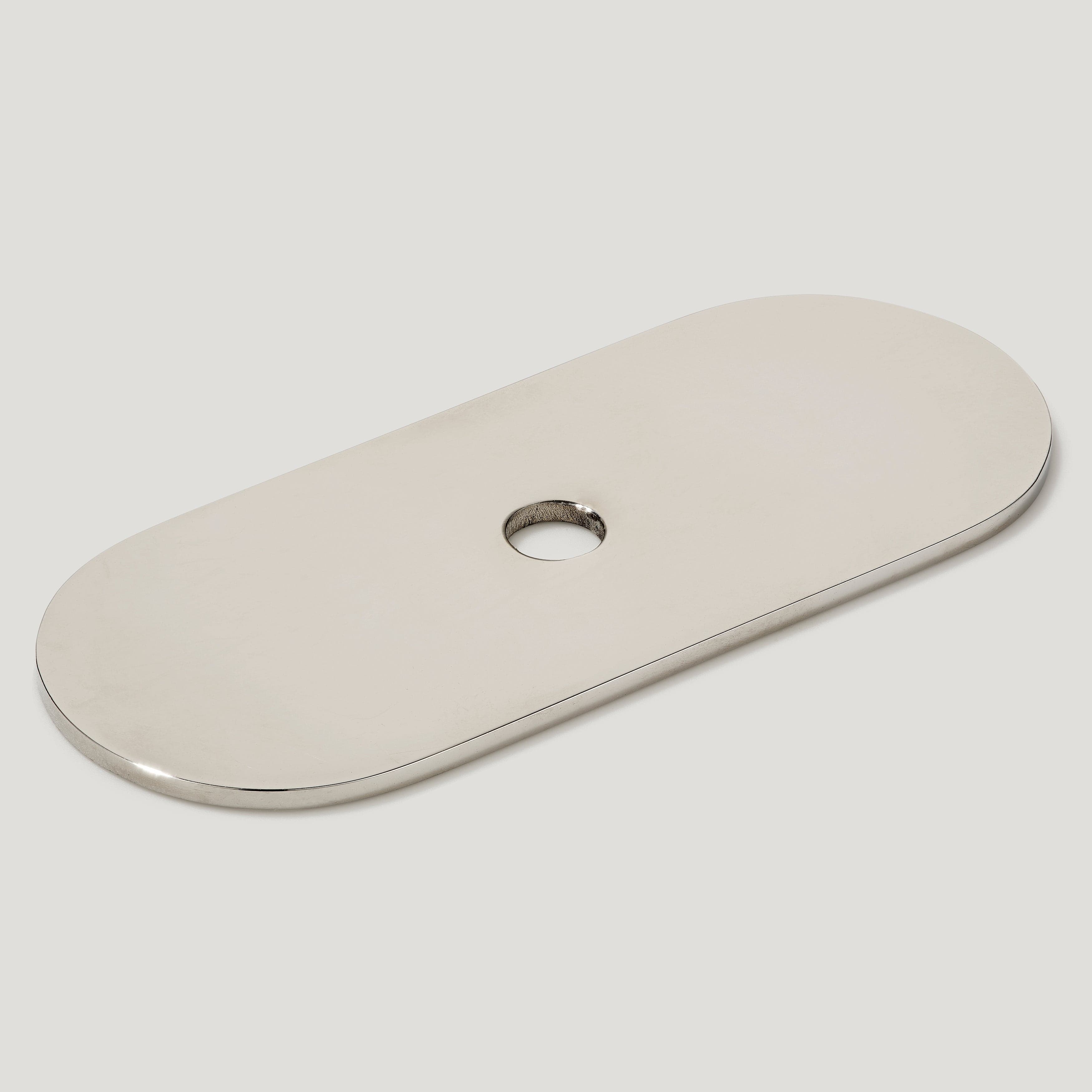 Plank Hardware 2.36" COHEN Knob Backplate - Polished Nickel