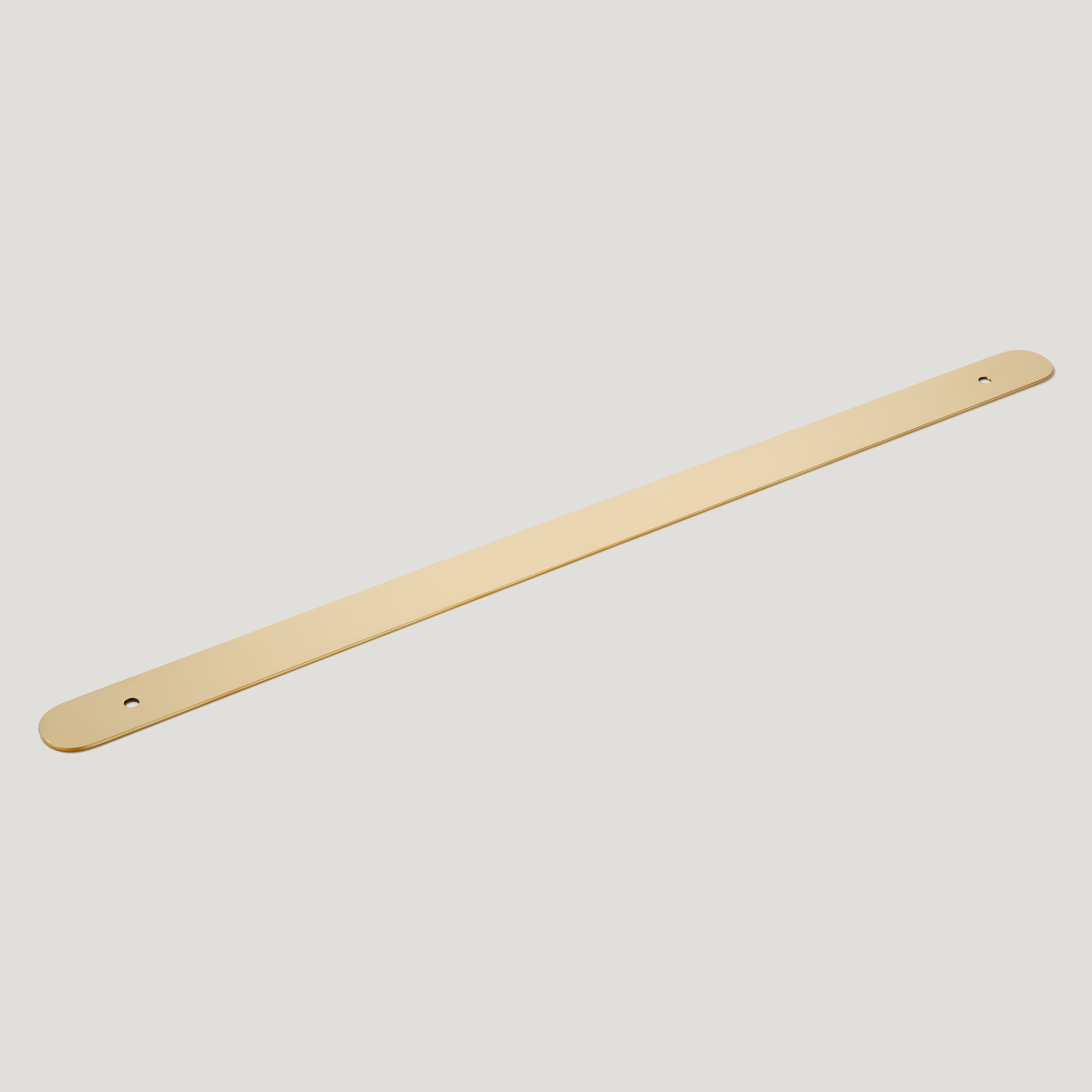 Plank Hardware 21.1" (18" CC) COHEN Pull Backplate - Unlacquered Brass