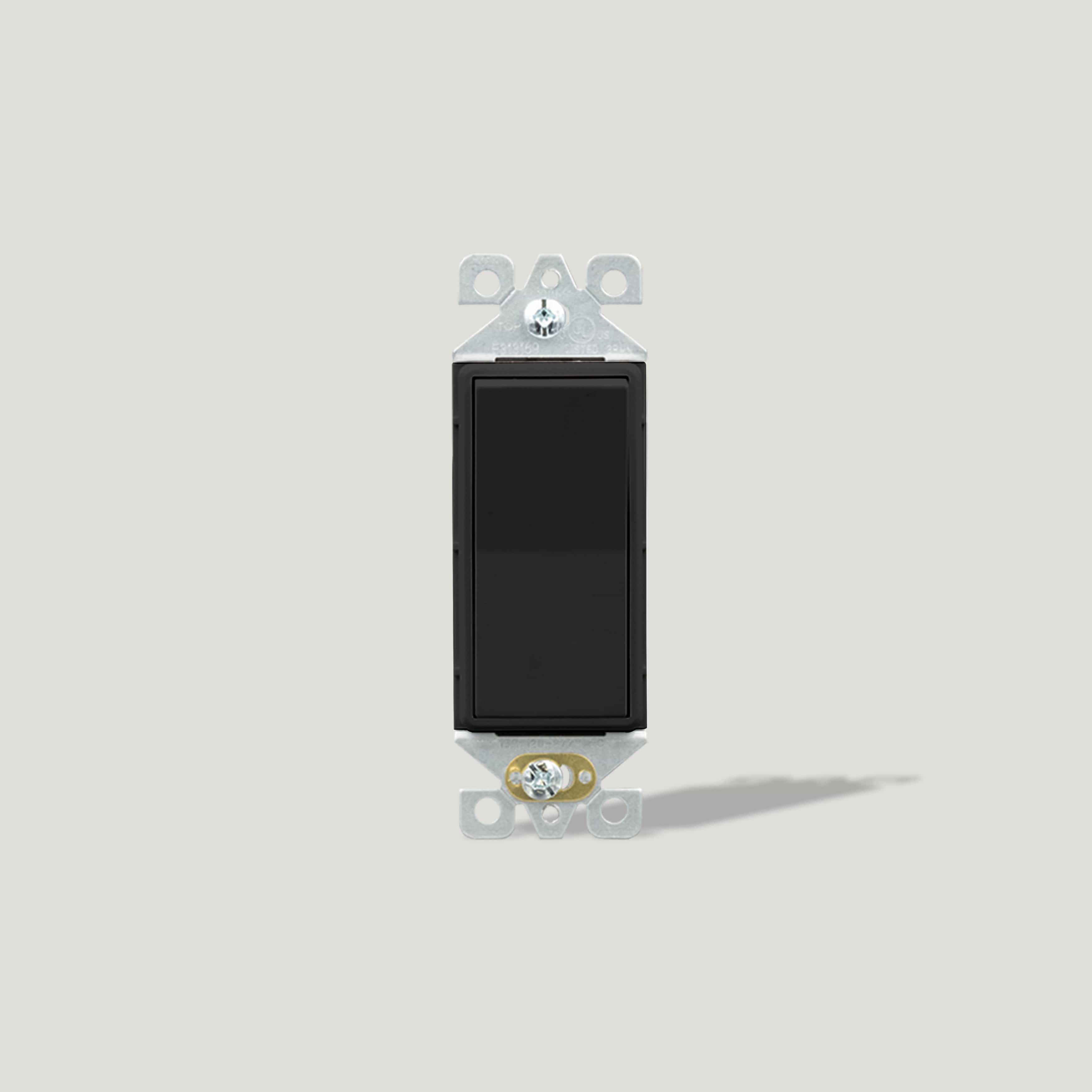 Plank Hardware 3 Way Rocker Switch - Black