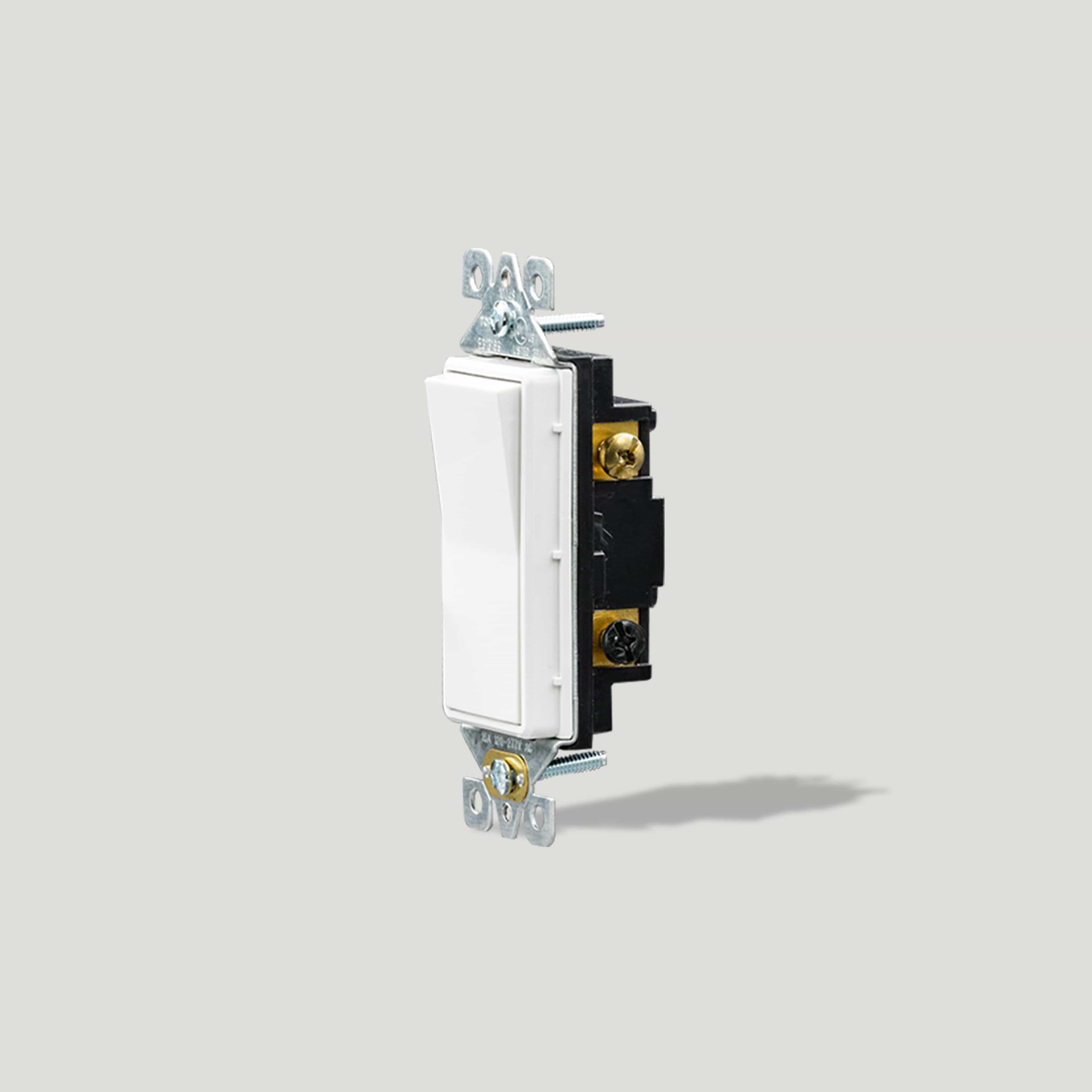 Plank Hardware 3 Way Rocker Switch - White