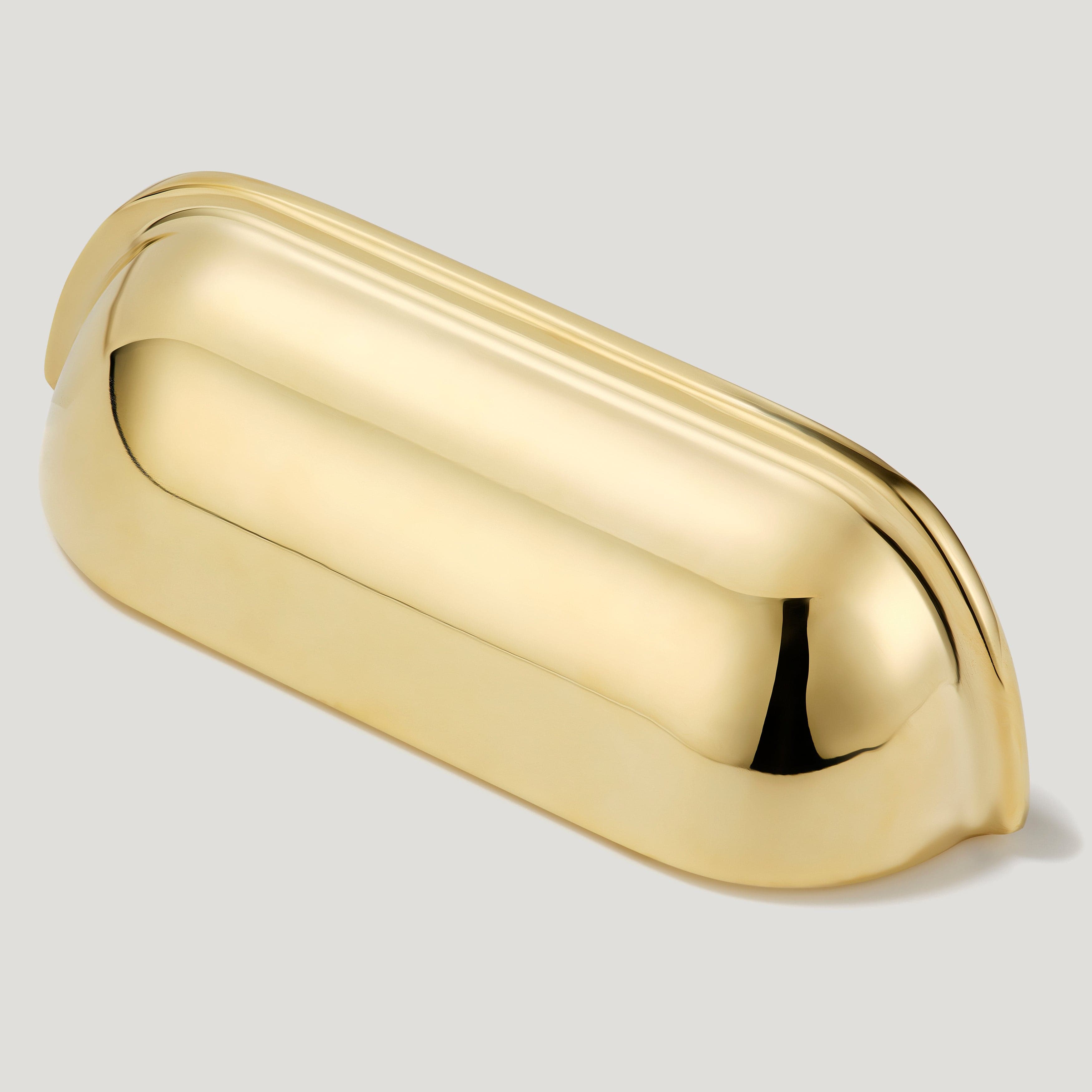 Plank Hardware 4.04" (2.99" CC) ALBANY 102mm Cup Pull - Unlacquered Brass