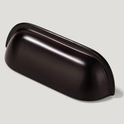 Plank Hardware 4" (3" CC) GRAYSON Cup Pull - Blackened Bronze
