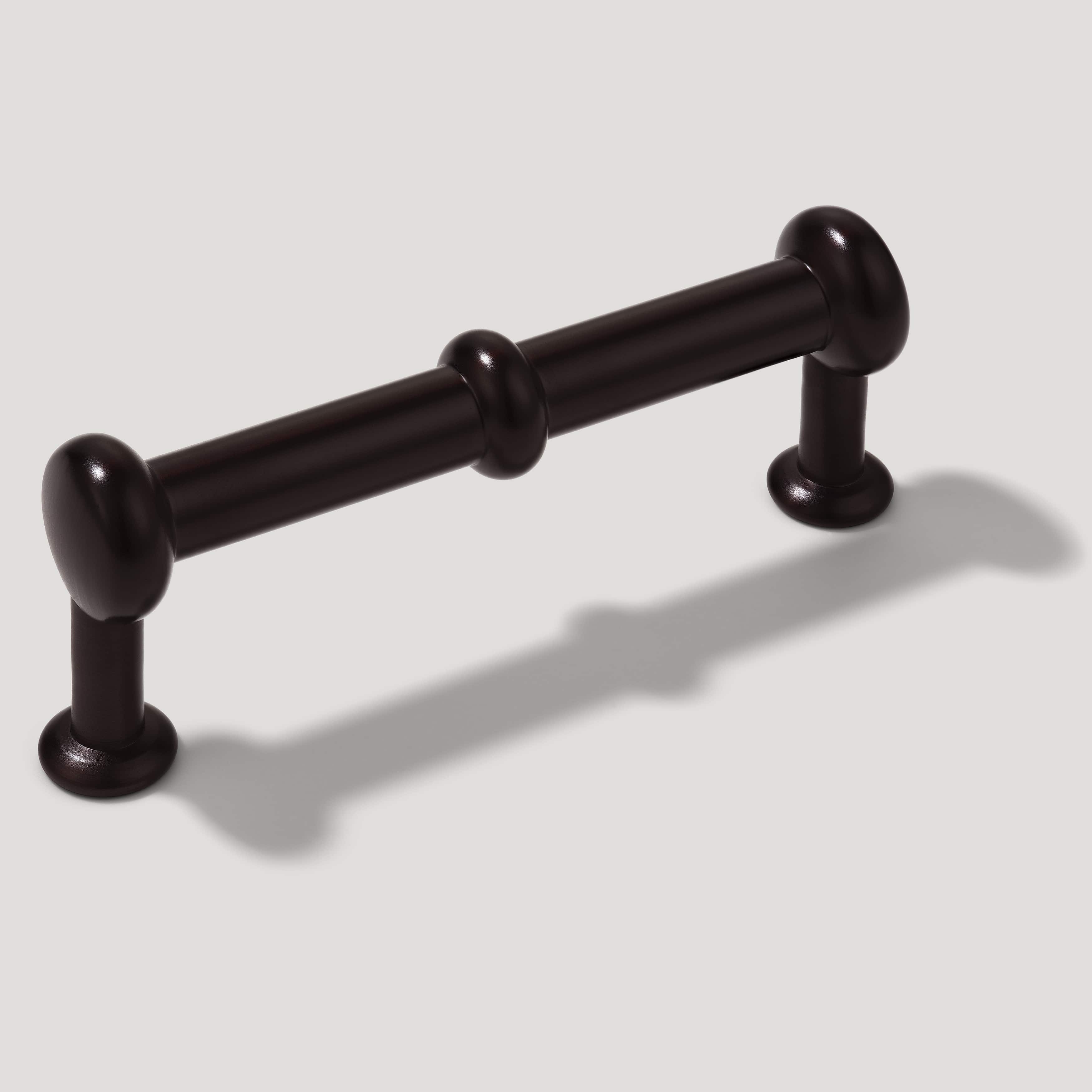 Plank Hardware 4.37" (3.78" CC) PEYTON Traditional D Bar Pull - Blackened Bronze
