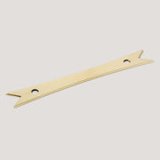 Plank Hardware 5.71" (3.78" CC) ELIZA Ribbon Pull Backplate - Unlacquered Brass