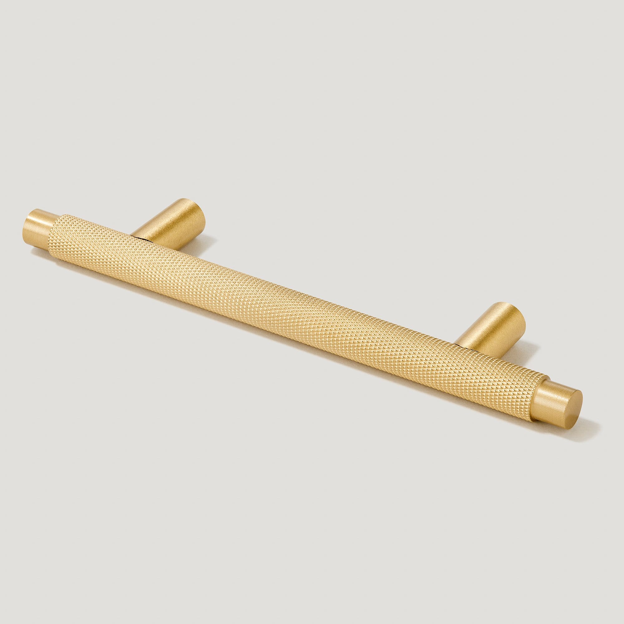 Plank Hardware 6.30'' (3.78'' CC) / Handle Only KEPLER Knurled T-Bar Pull - Brass