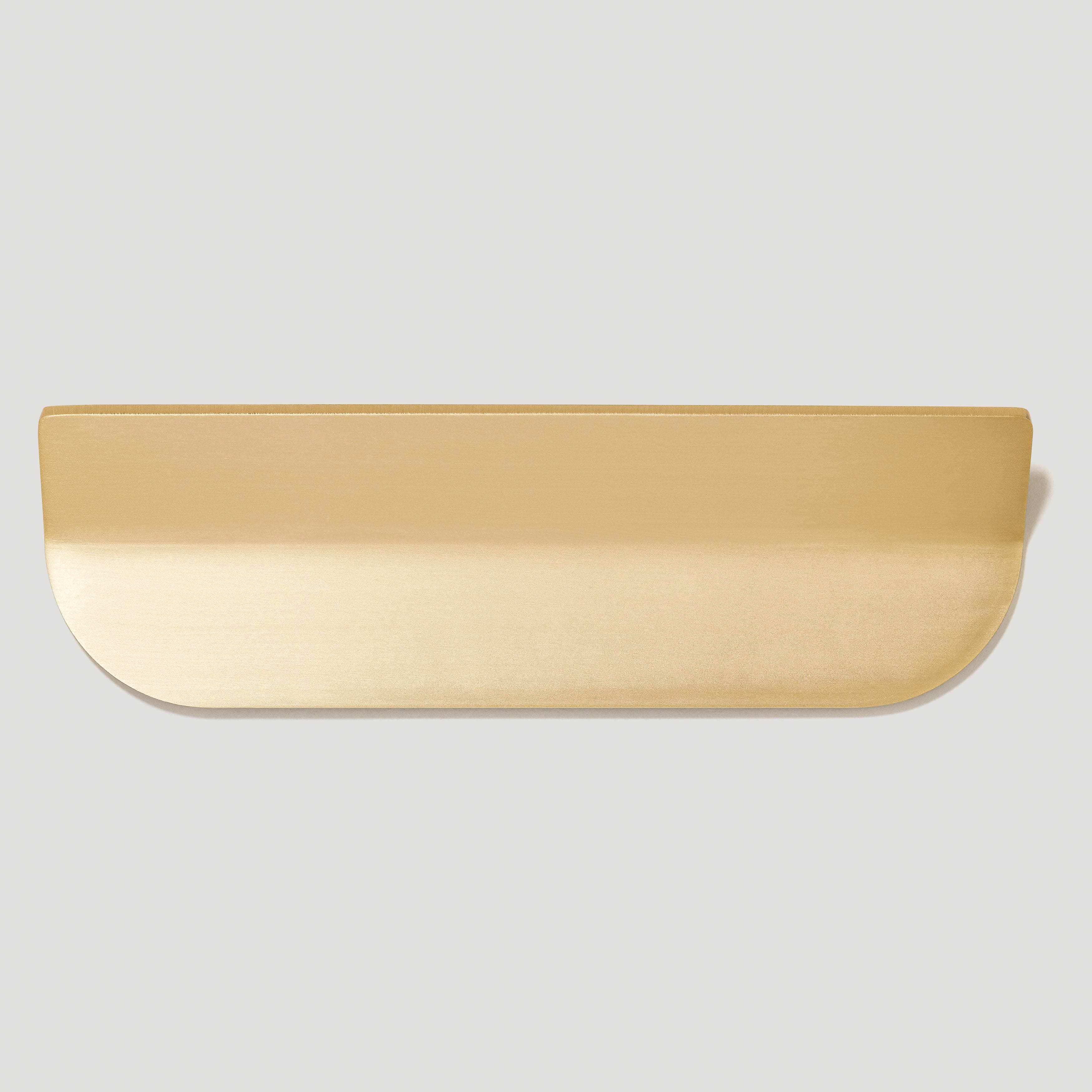 Plank Hardware 6.30'' (5.04'' CC) FOLD Long D Shape Front Mounted Pull - Brass