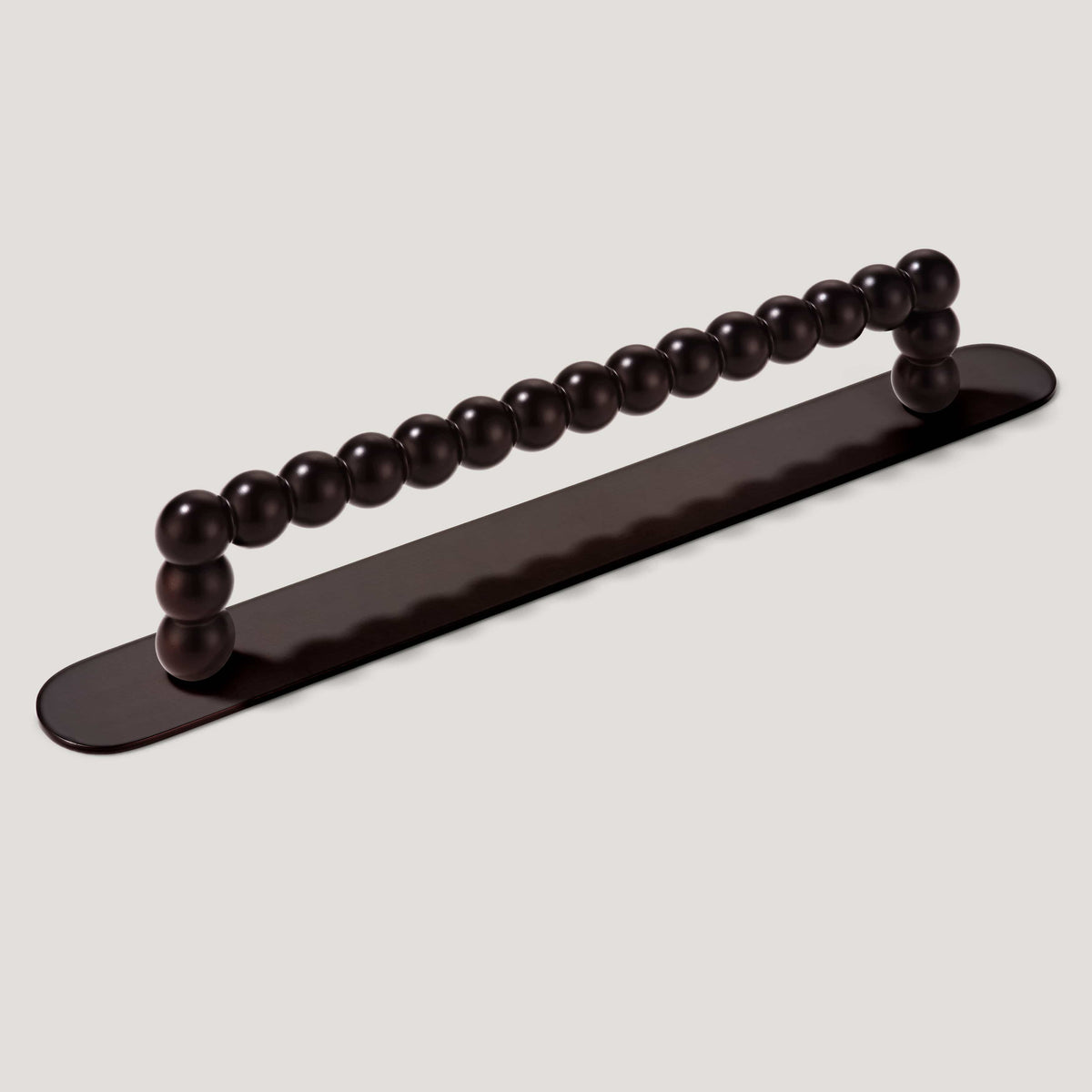 Plank Hardware 6.89" (6.3" CC) / With Backplate BOBBIN Pull - Blackened Bronze
