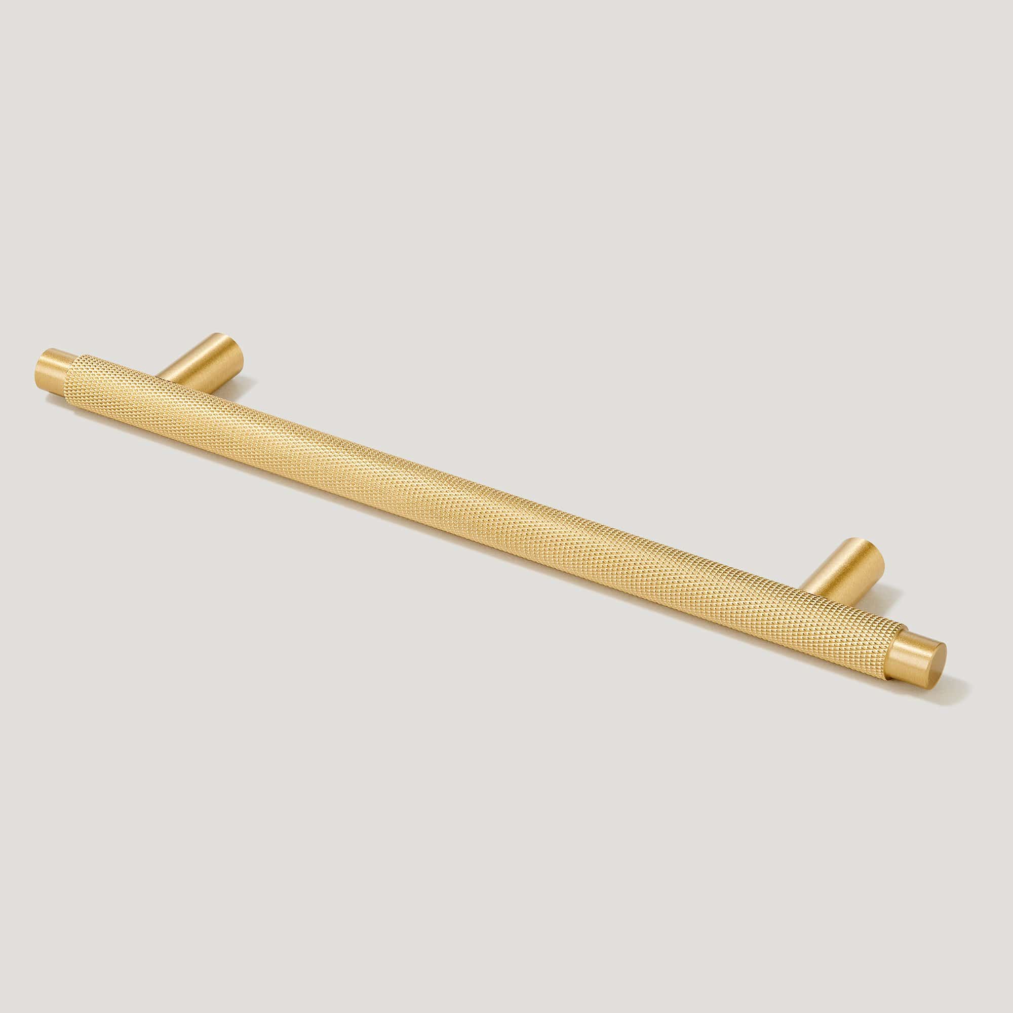 Plank Hardware 8.66'' (6.30'' CC) / Handle Only KEPLER Knurled T-Bar Pull - Brass