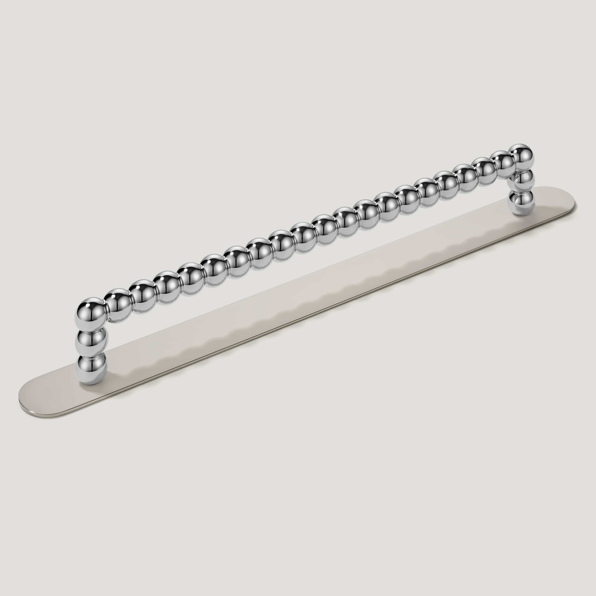 Plank Hardware 9.25" (8.66" CC) / Pull with Backplate BOBBIN Pull - Polished Nickel