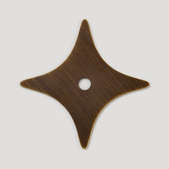 Plank Hardware ADA Cross Backplate - Antique Brass