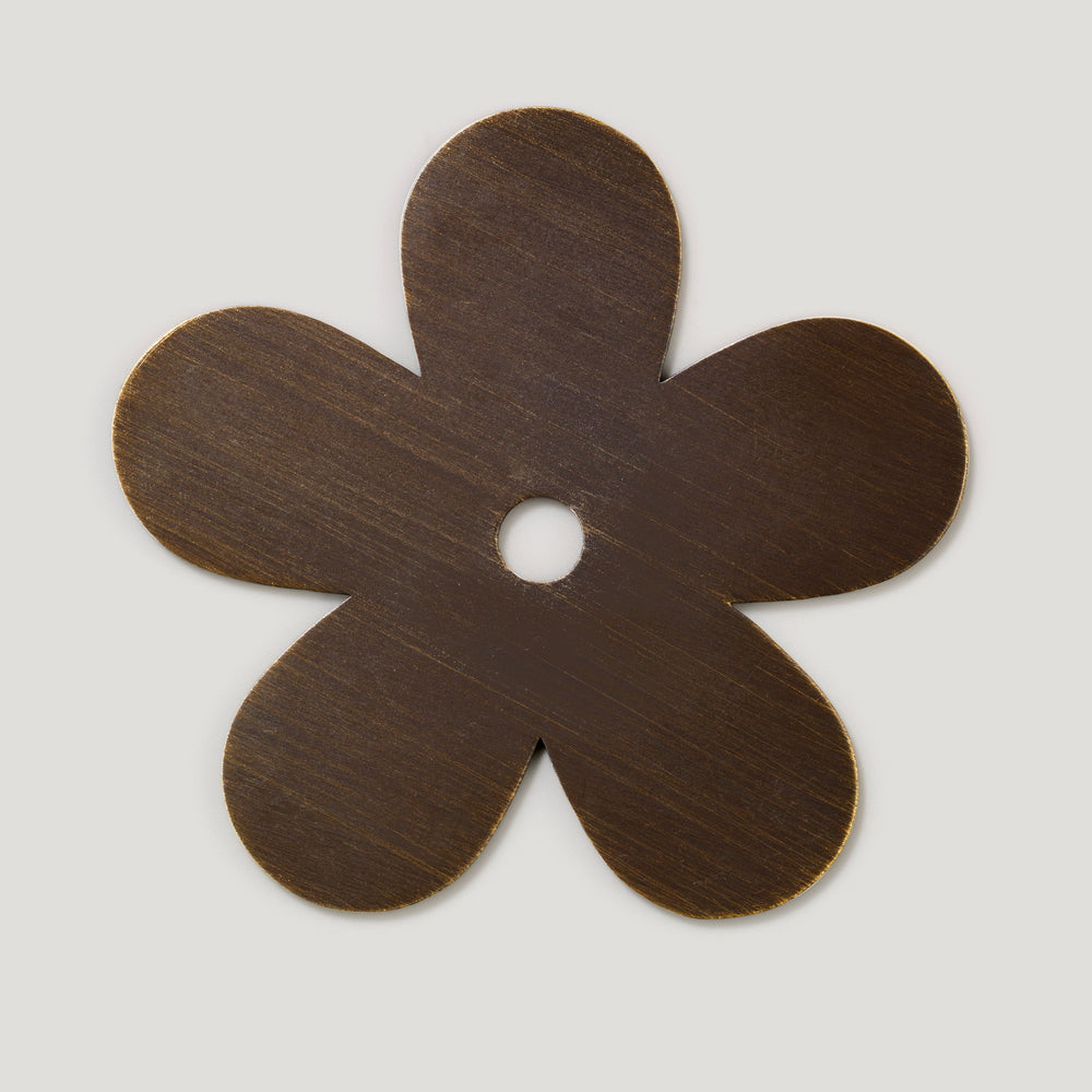 ADA Flower Backplate - Antique Brass