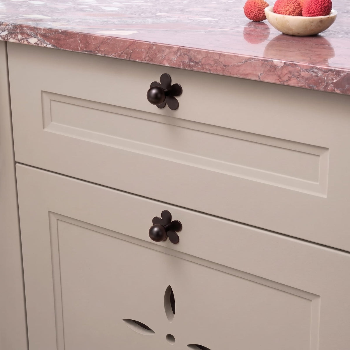 Plank Hardware ADA Flower Backplate - Blackened Bronze