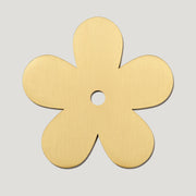 Plank Hardware ADA Flower Knob Backplate - Brass