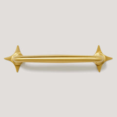 Plank Hardware ADA Handle with Star Backplates - Brass
