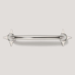 Plank Hardware ADA Pair of Small Cross Handle Backplate - Polished Nickel