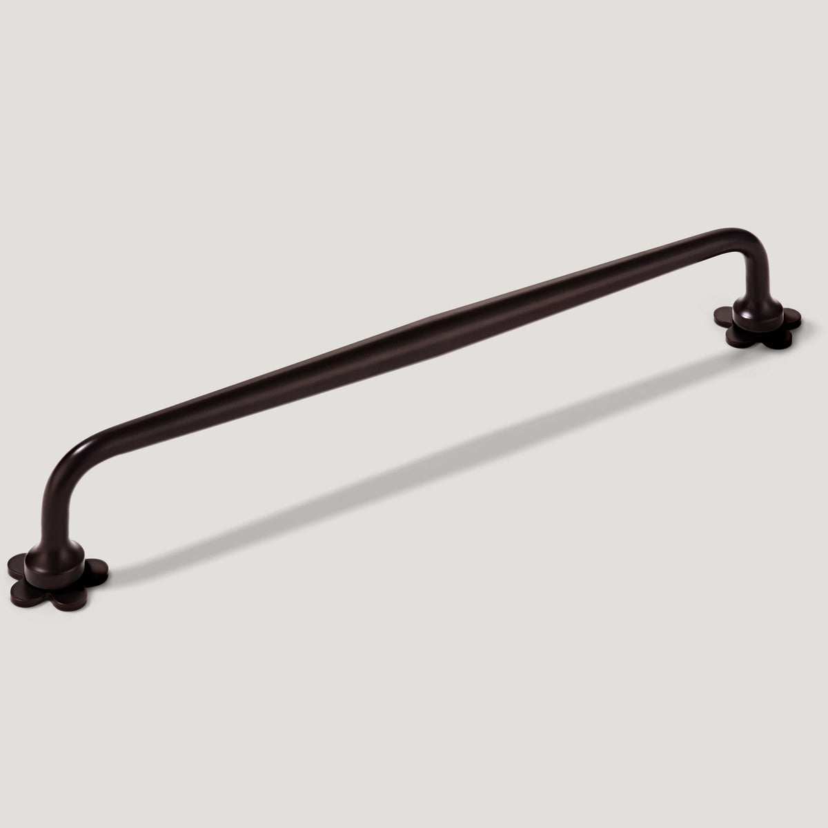 Plank Hardware ADA Pair of Small Flower Pull Backplates - Blackened Bronze