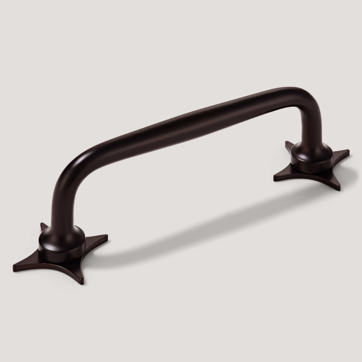 Plank Hardware ADA Pair of Small Star Pull Backplates - Blackened Bronze