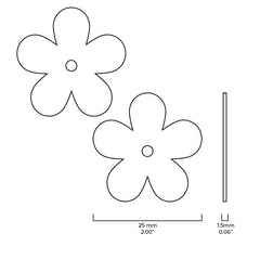 Plank Hardware ADA Pull with Flower Backplate - Polished Nickel