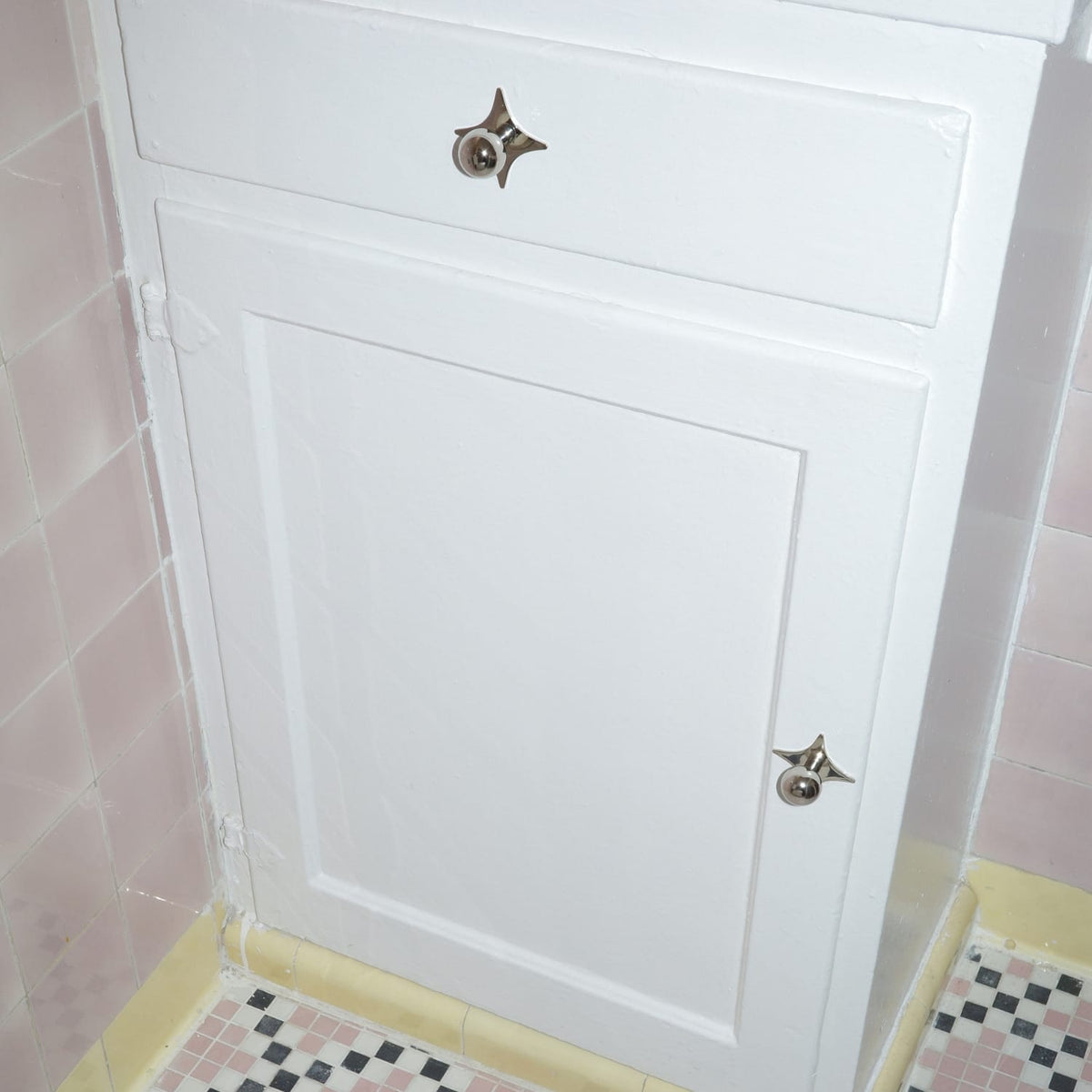 Plank Hardware ADA Star Knob Backplate - Polished Nickel