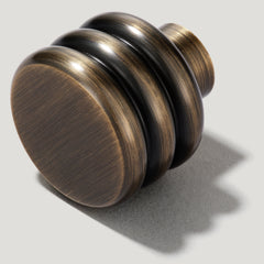 Plank Hardware ALVA 30mm Knob -  Antique Brass