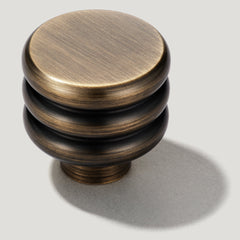 Plank Hardware ALVA 30mm Knob -  Antique Brass