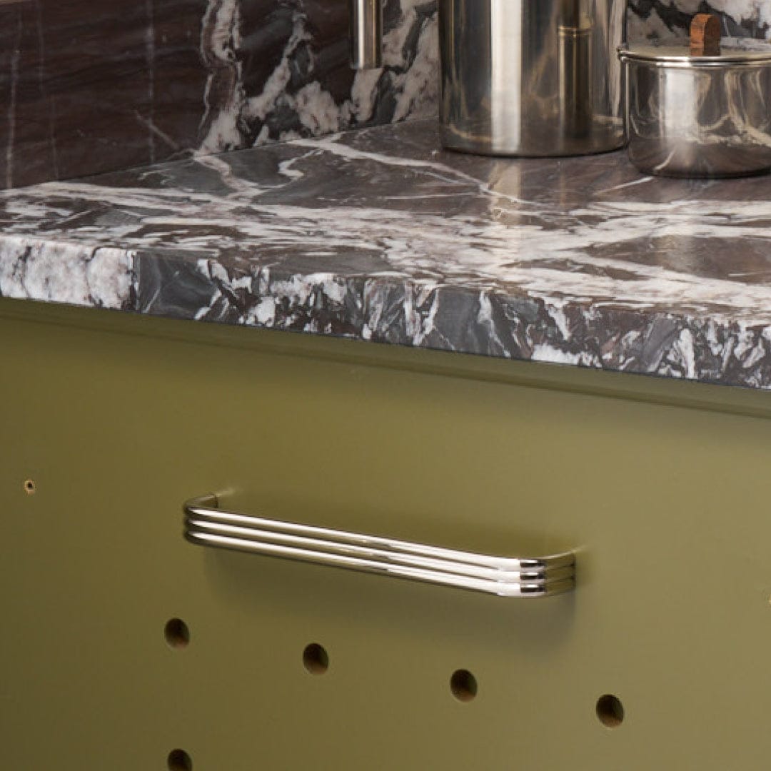 Plank Hardware ALVA Tubular D Bar Pull - Polished Nickel