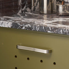 Plank Hardware ALVA Tubular D Bar Pull - Polished Nickel