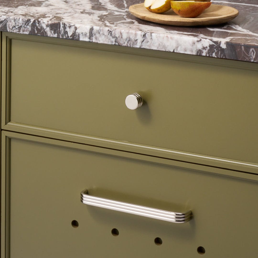Plank Hardware ALVA Tubular D Bar Pull - Polished Nickel