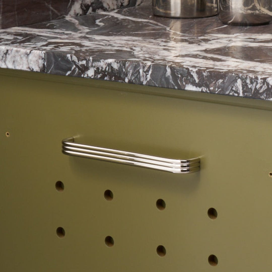 Plank Hardware ALVA Tubular D Bar Pull - Polished Nickel